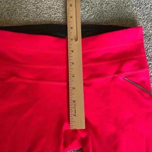 Athleta Neon Leggings Cropped Pink Capri Athletic - Picture 7 of 8
